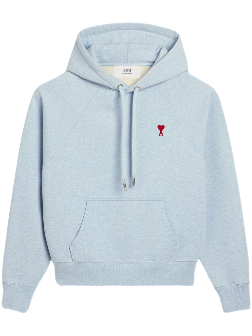 Ami de Coeur-embroidered zip-up hoodie - Green