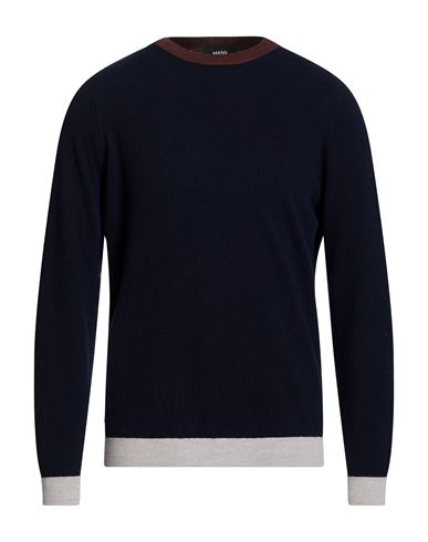 Man Sweater Midnight blue Size 46 Wool