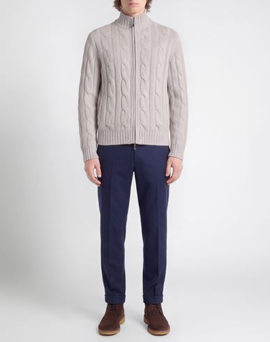 Man Cardigan Light grey Size 42 Cashmere