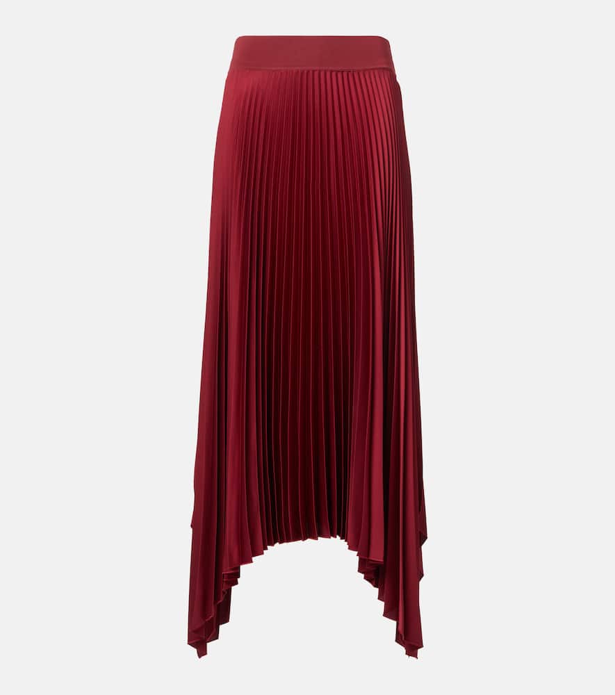 Ade plissé crêpe midi skirt