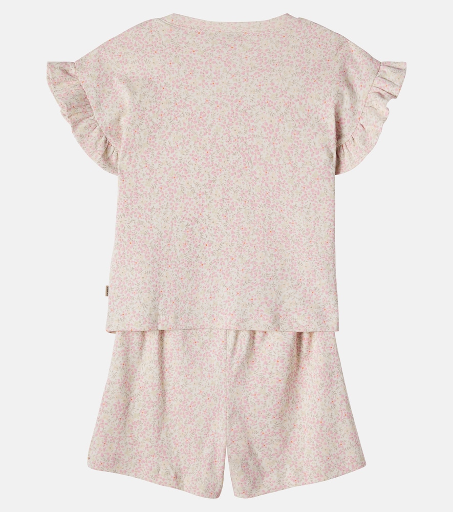 Ally and Sandy cotton jersey T-shirt and shorts set