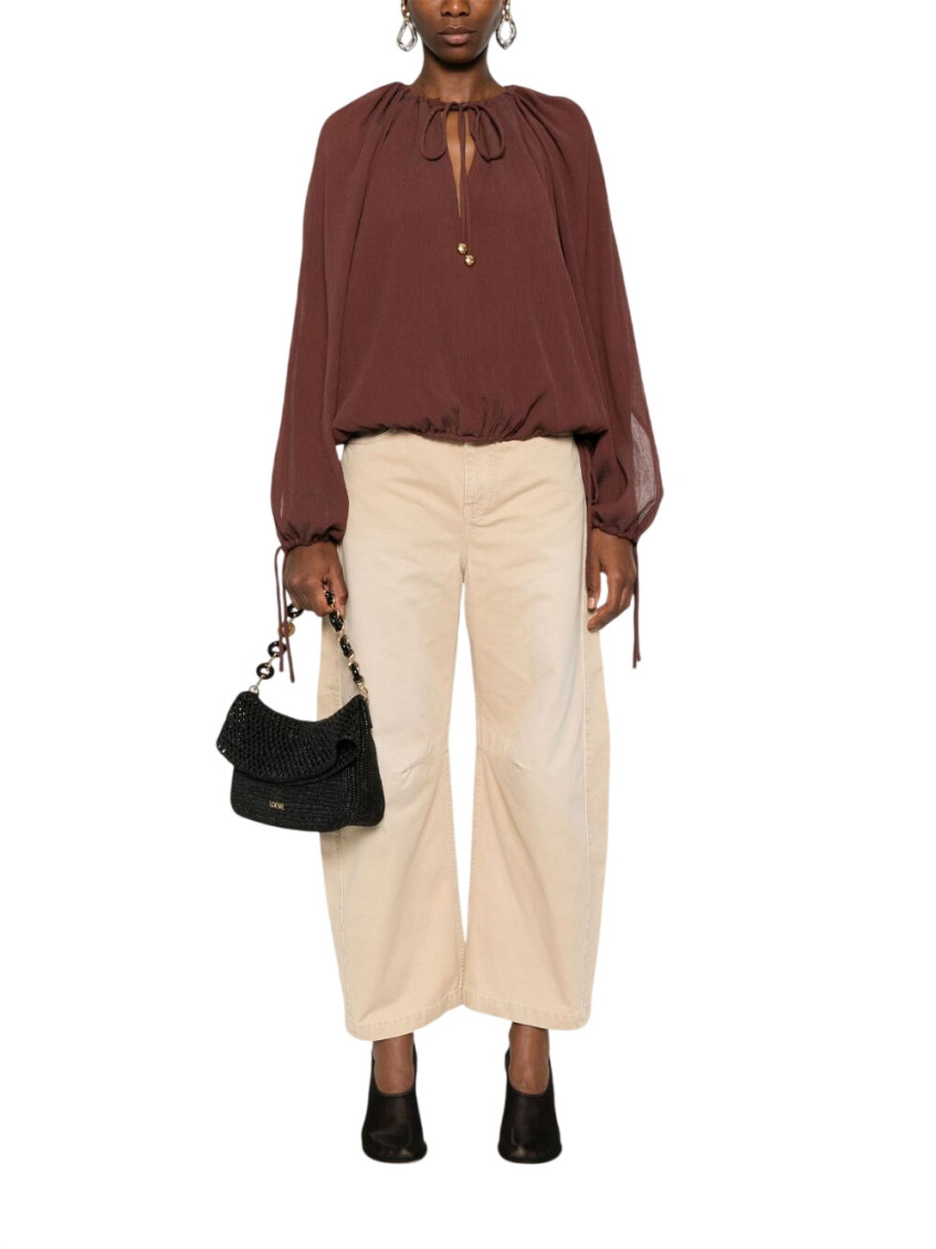 Cotton And Silk Blend Blouse