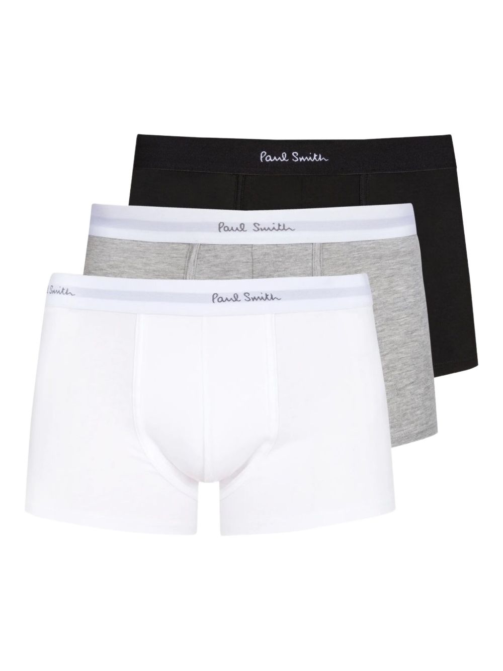 Black, White And Grey Cotton Blend Boxer 3-pack Set