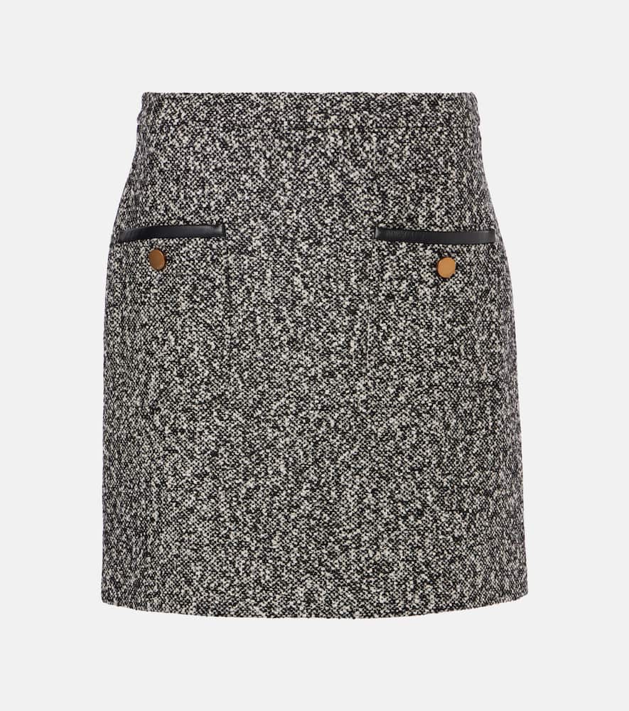 Max Mara Cosa wool-blend tweed miniskirt