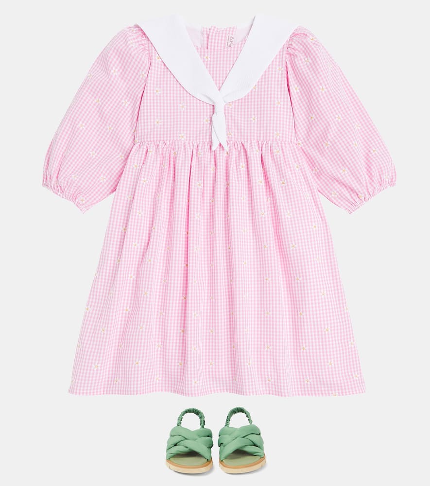Amelia embroidered cotton-blend dress