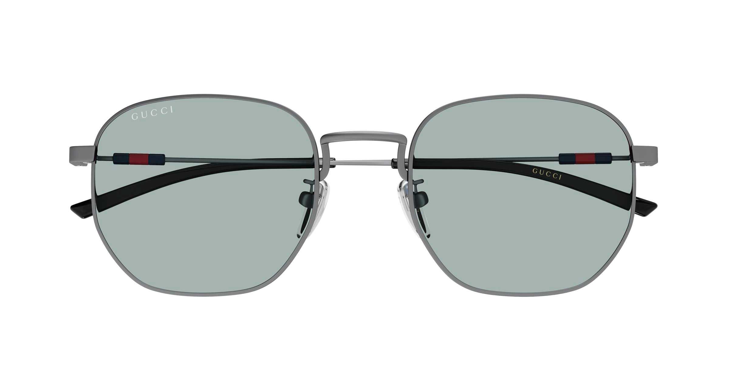 Gucci Man Gucci GG2095S 005 Sunglasses Metal Ruthenium Blue Round