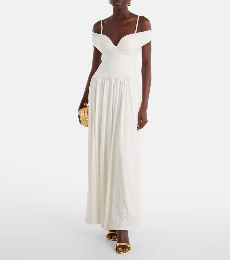 Amarantha draped jersey maxi dress