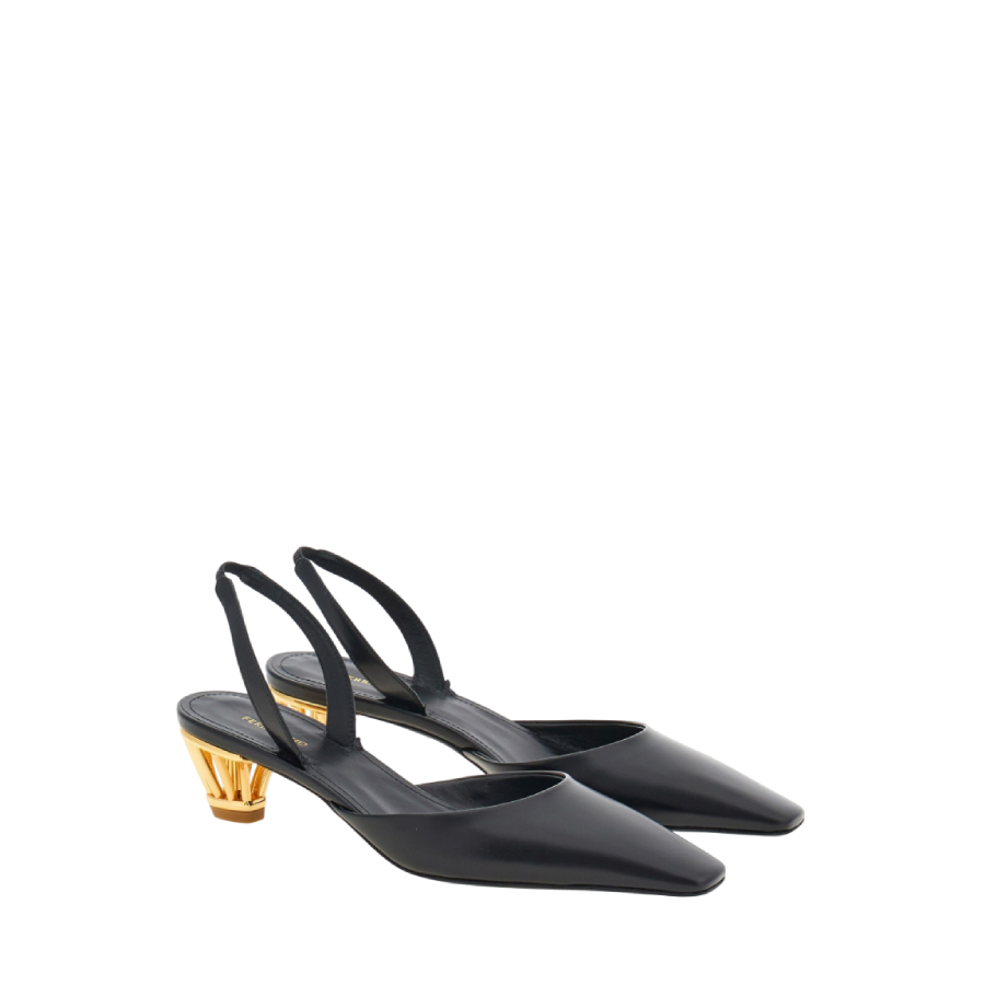 Alyssa Cage-Heel Slingback Pumps