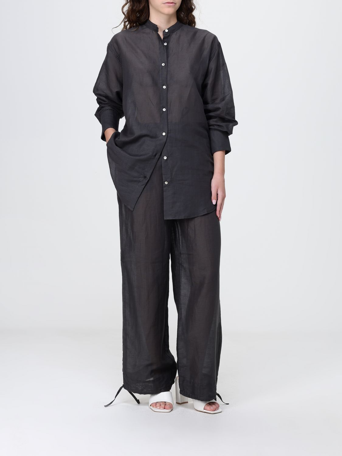 Pants Woman color Charcoal