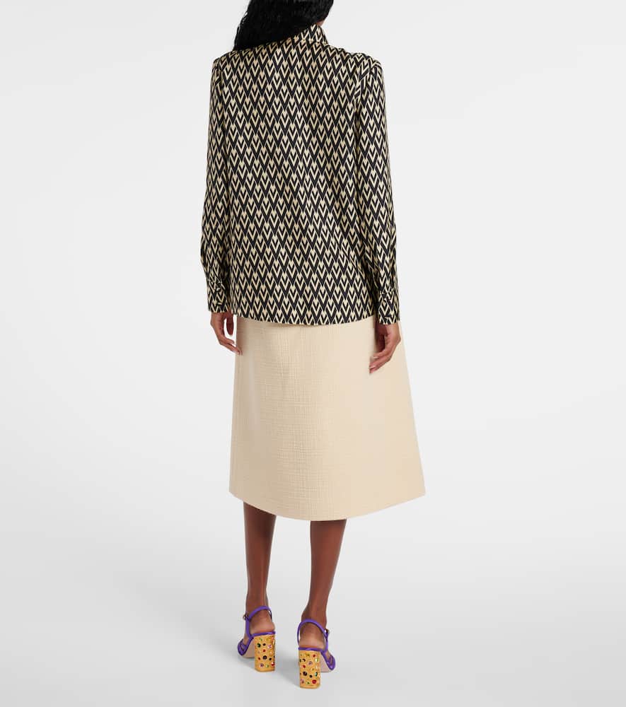 Toute La V silk twill shirt