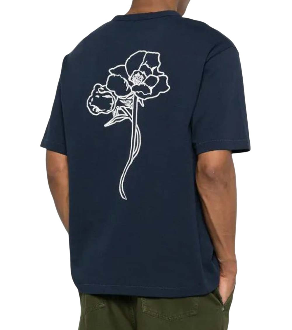 Navy Blue Logo Crew Neck T-Shirt