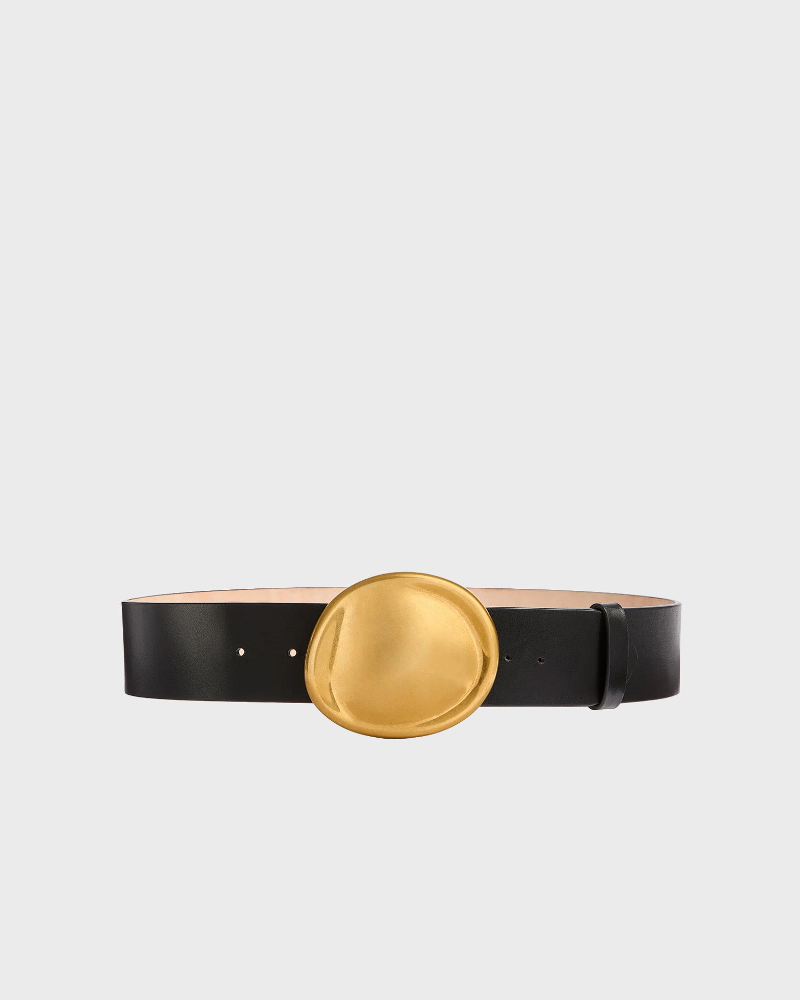 Khaite Belt Keefe Antique Gold Black