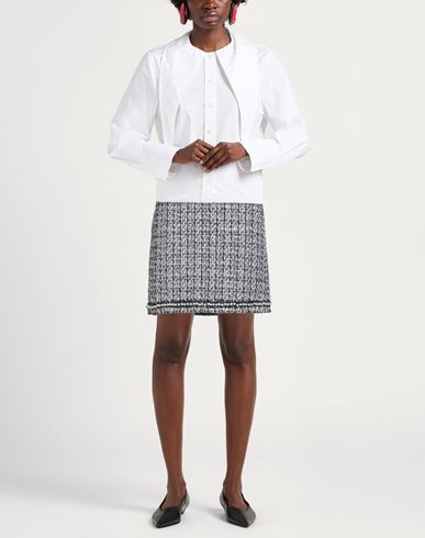 Woman Mini skirt Charcoal Size 4 Polyester, Elastane
