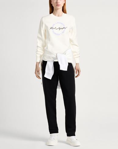 Woman Sweatshirt Cream Size M Organic cotton