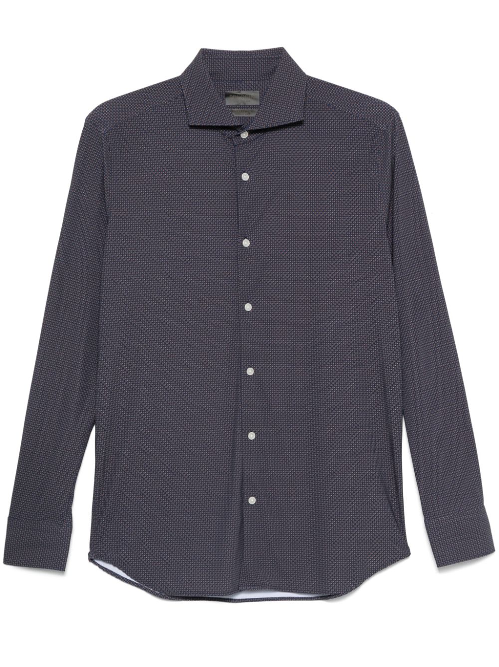 Geometric-print shirt - Blue