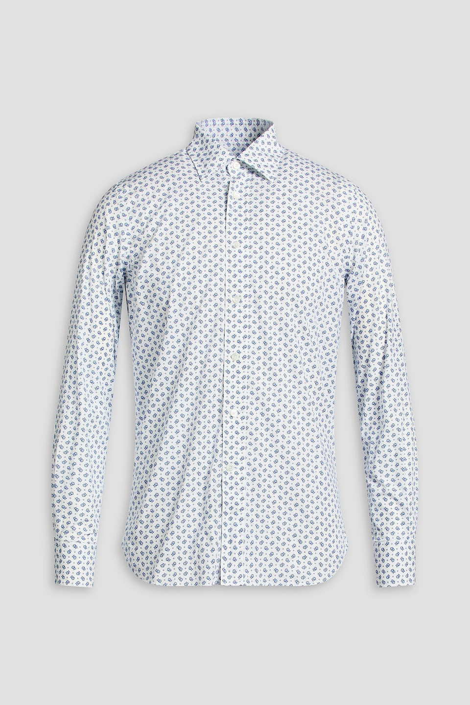 Floral-print cotton-poplin shirt - White - M