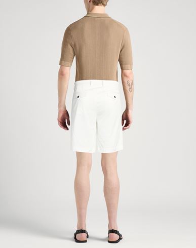 Man Shorts & Bermuda Shorts White Size 31 Cotton