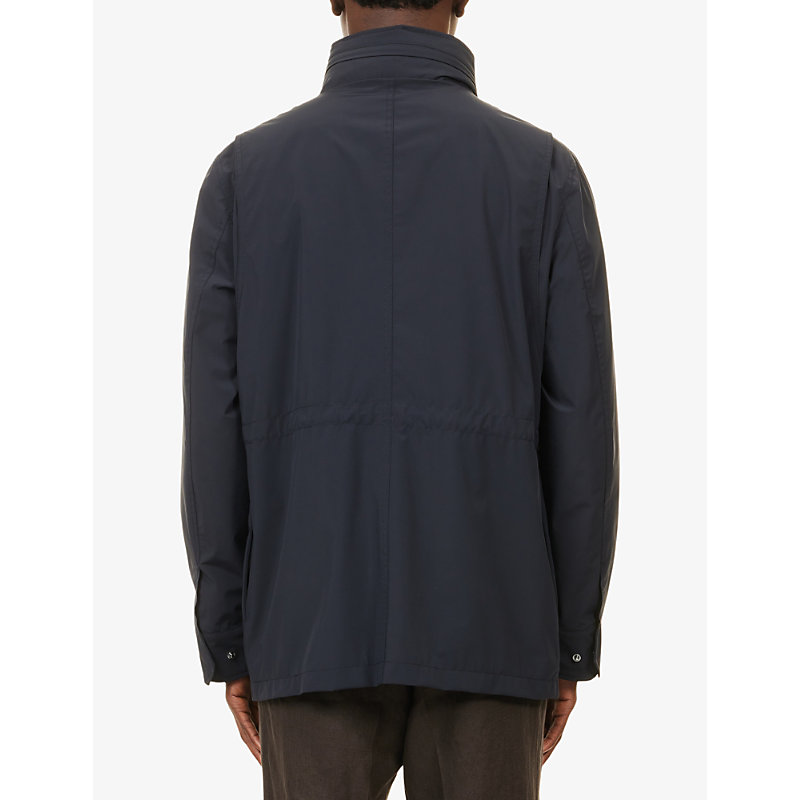 Mens M65 High-Neck Woven Field Jacket