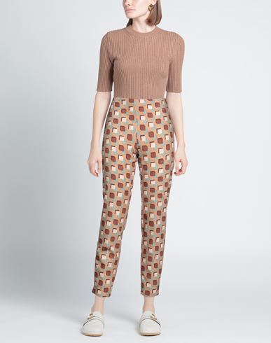 Malìparmi Woman Pants Camel Size 8 Polyester, Elastane