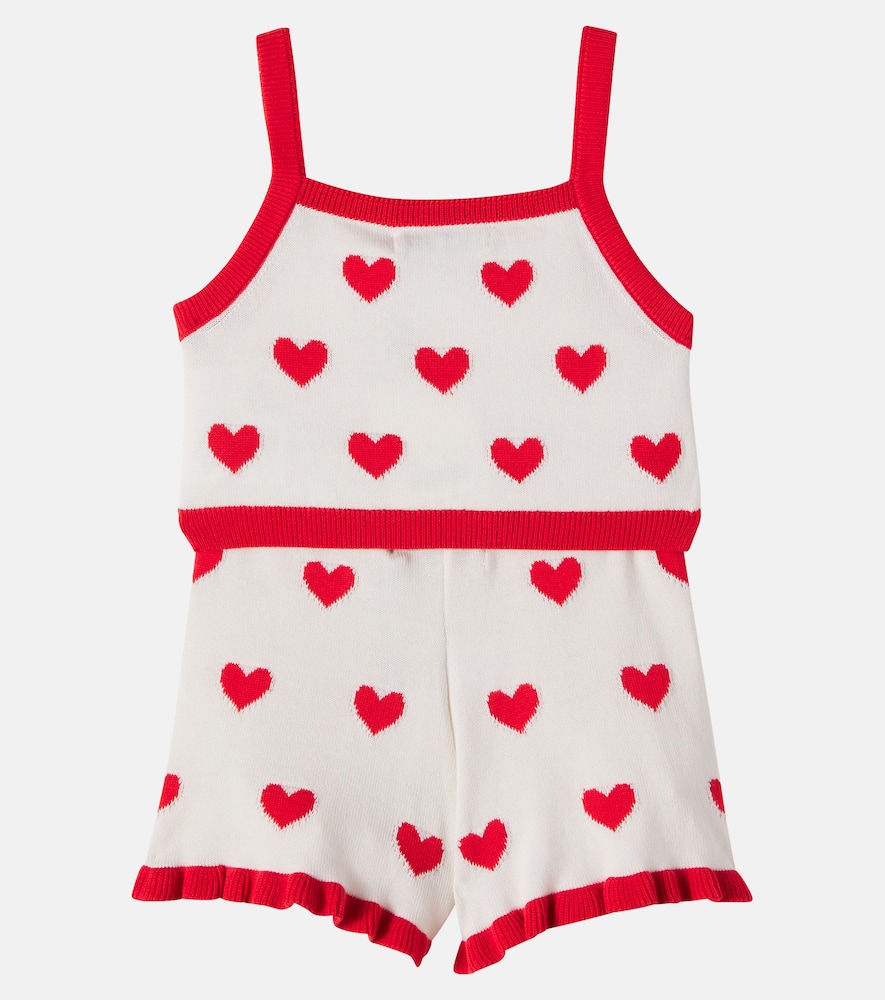 Maqui cotton crop top and shorts set