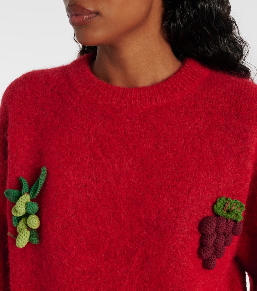 Alémais Fruitto alpaca, mohair, and wool-blend sweater