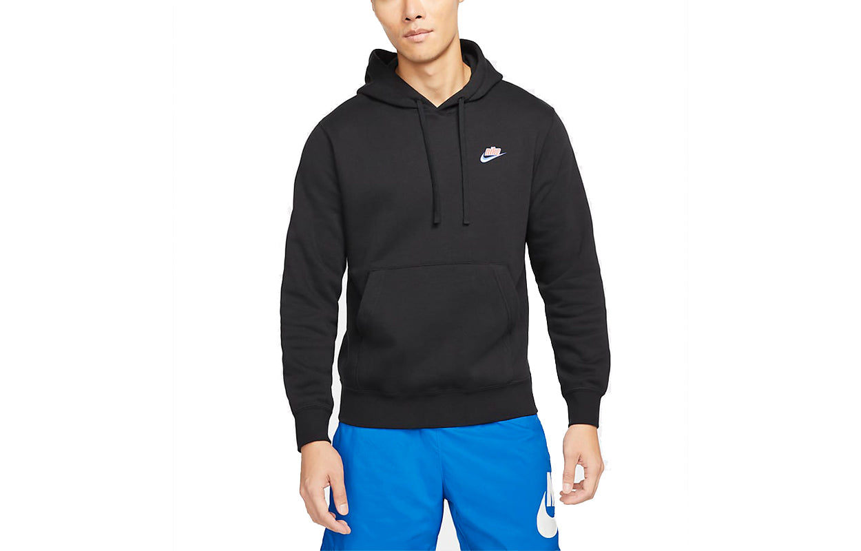 Men's Sportswear Keep It Clean Casual Sports Pullover Fleece Lined Black