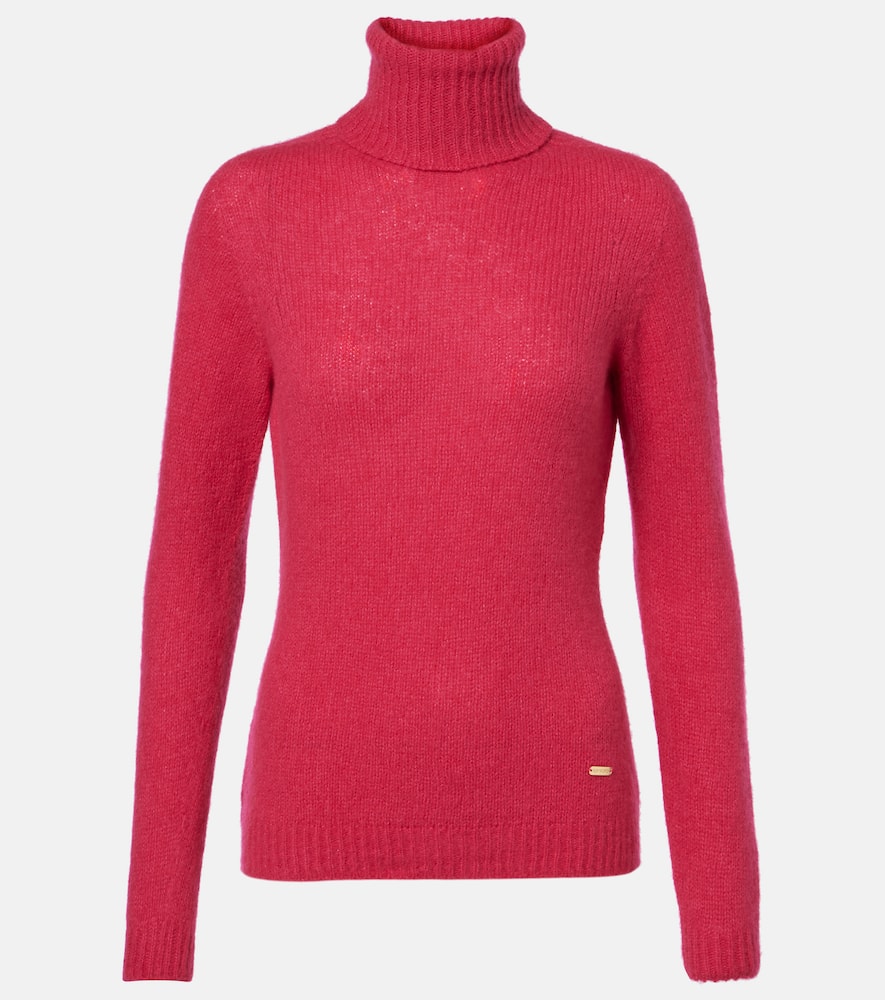 Cashmere and silk turtleneck top