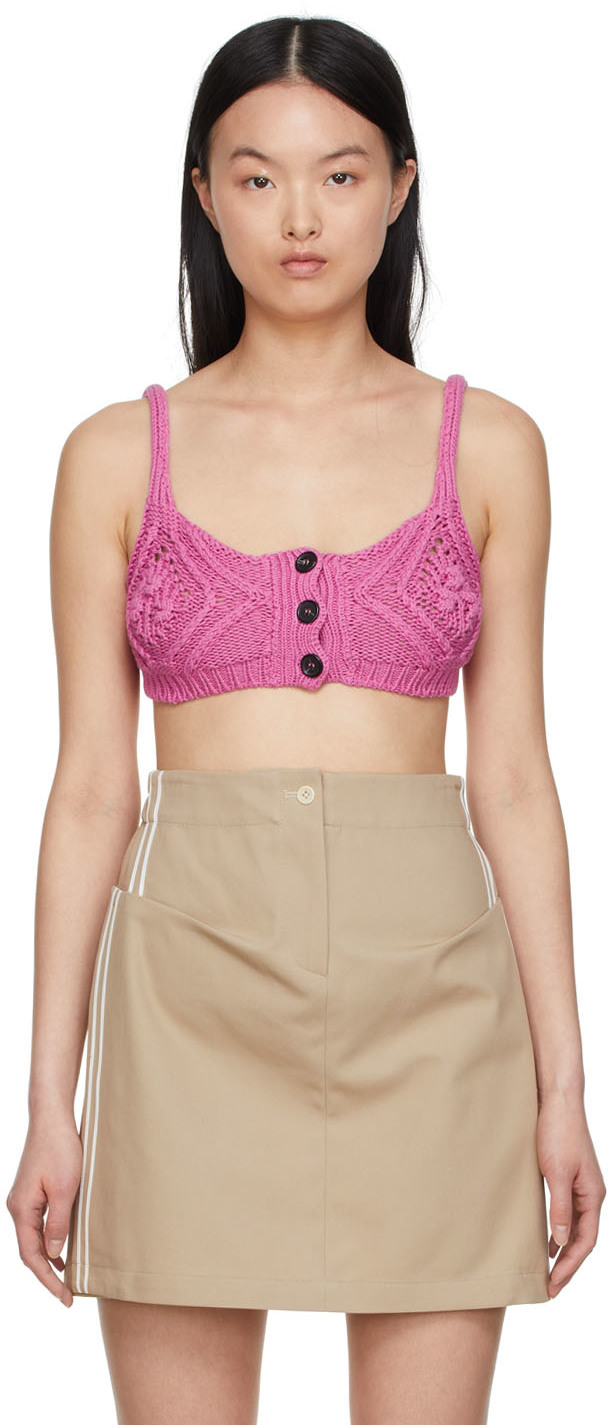 Pink cotton camisole