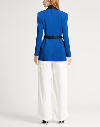 Woman Blazer Blue Size 8 Polyester, Elastane