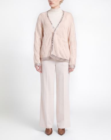 Woman Cardigan Beige Size M Polyester, Wool, Acrylic