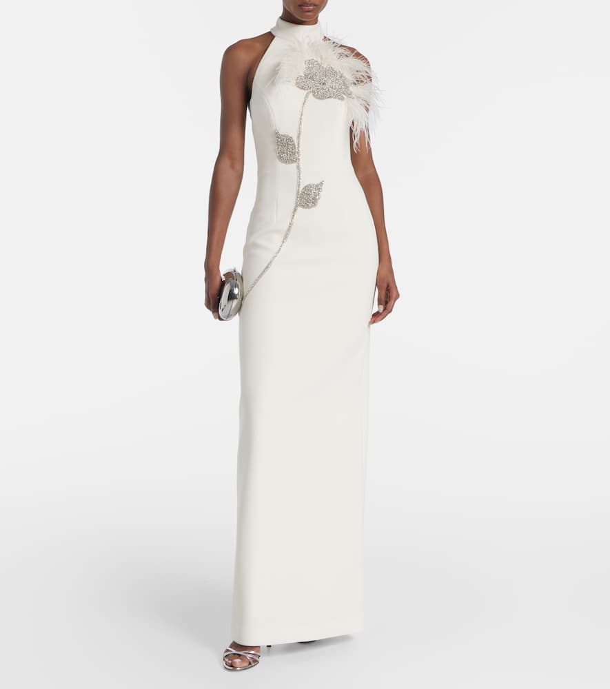 Starlight embellished halterneck gown