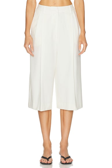 Beaufille Hugo Culotte Pant in White - White. 2 also , 4