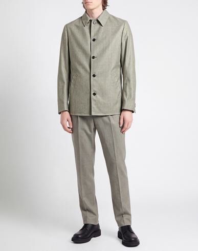 Man Suit Sage green Size 40 Virgin Wool