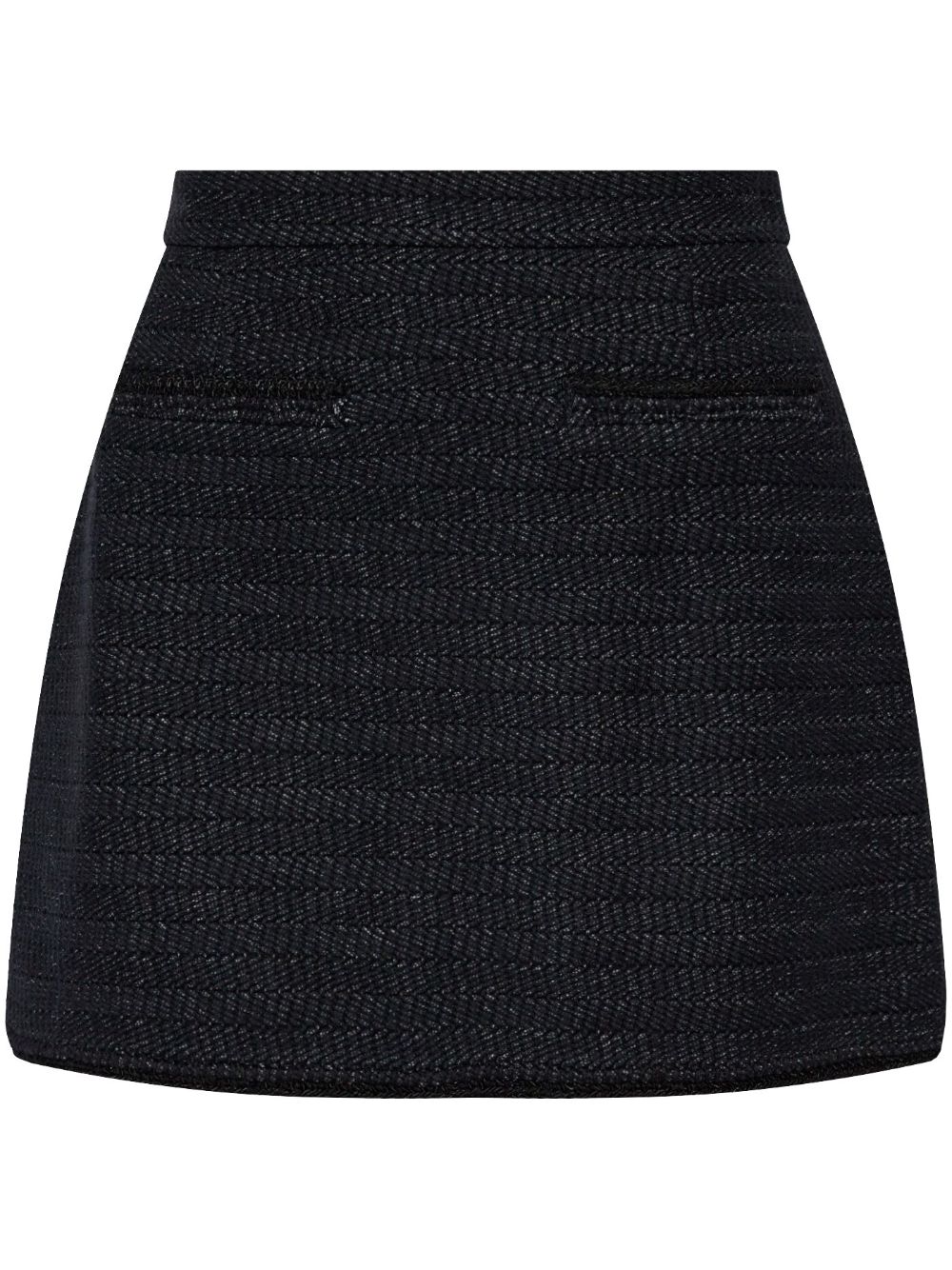 Tweed mini skirt - Black