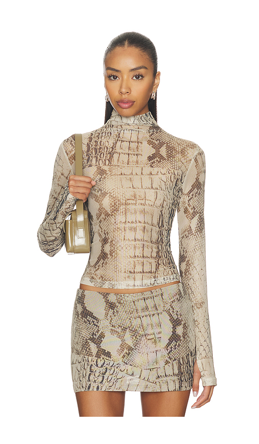 BY.DYLN Ellio Top in Beige. - L also in XS