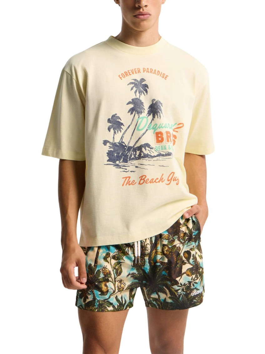 Dsquared2 - graphic logo crew neck short sleeve t shirt