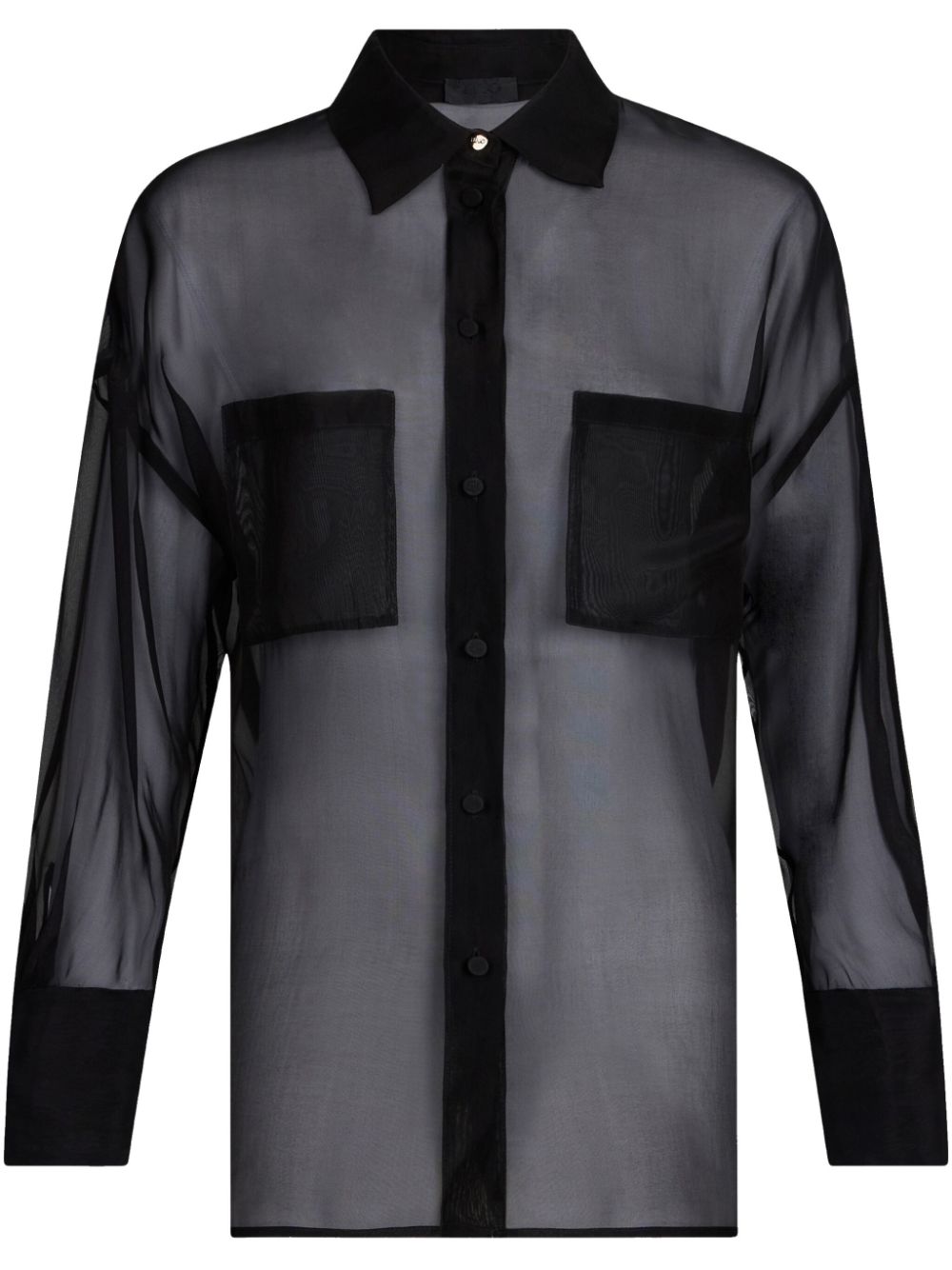 Black organza shirt