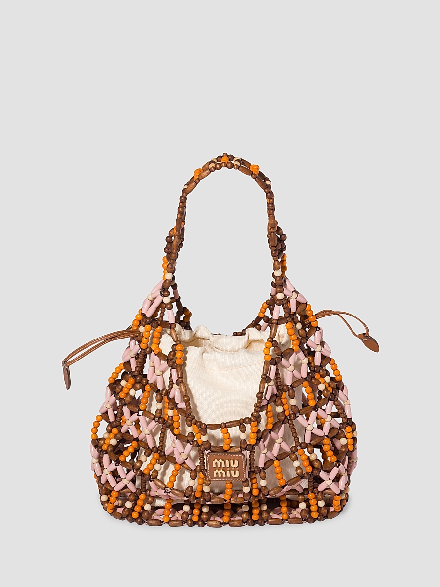 Women's Mesh Hobo Bag - Brown