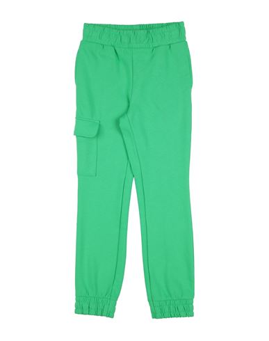 Kid Girl Pants Green Size 11 Cotton, Polyester