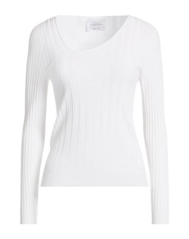 Woman Sweater White Size M Viscose, Polyester
