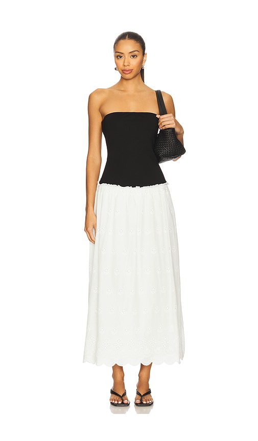 Tularosa Elera Maxi Dress in Black,White.  XS. Also in L, M, S