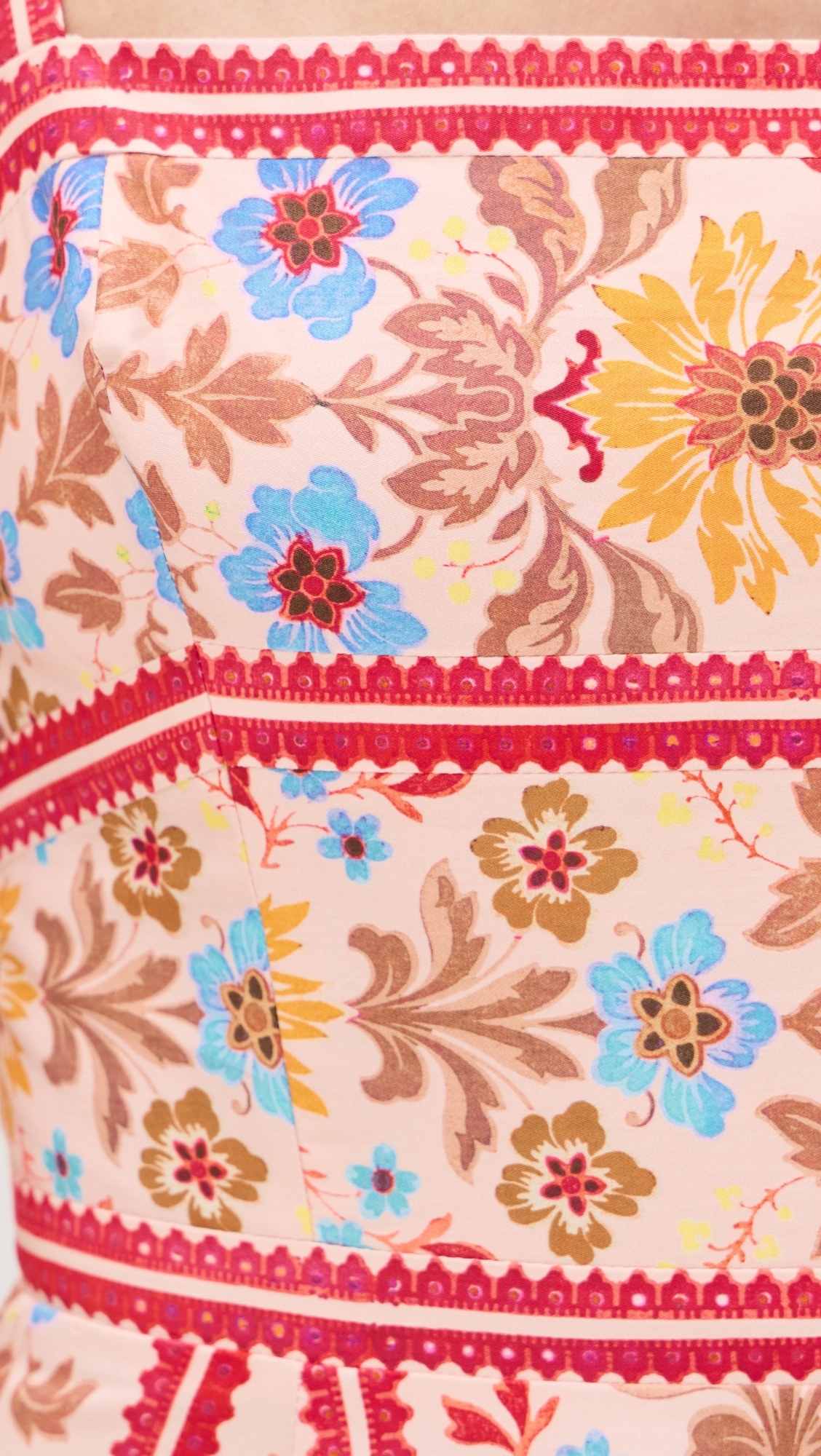 Hill House Home The Margot Dress Floral Block Stripe/Pink Multi