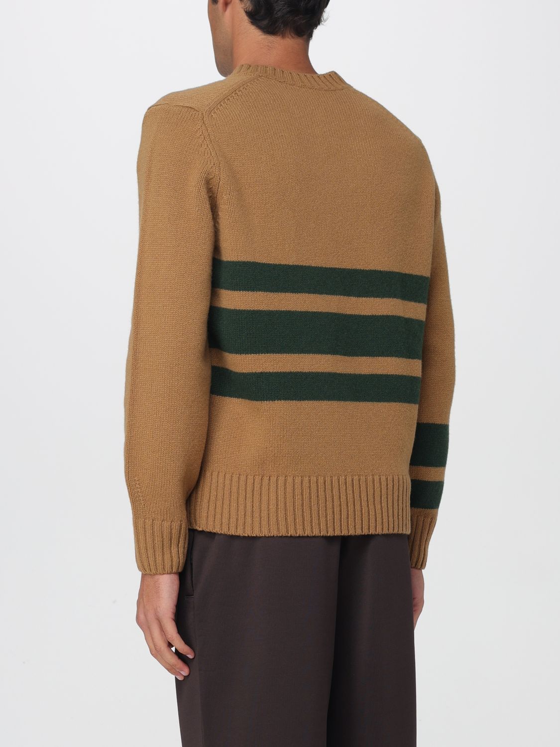 Logo-patch roll-neck jumper - Black