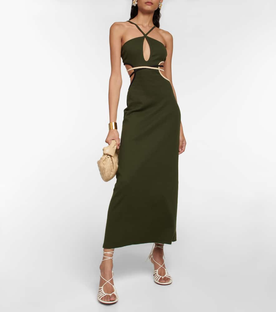 Cutout maxi dress