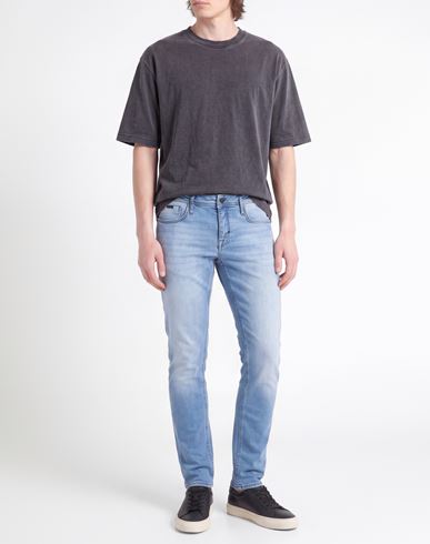Man Jeans Blue Size 28 Cotton, Polyester, Elastane