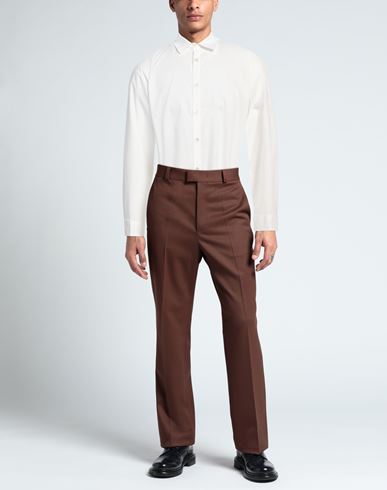 Man Shirt White Size L Cotton, Elastane