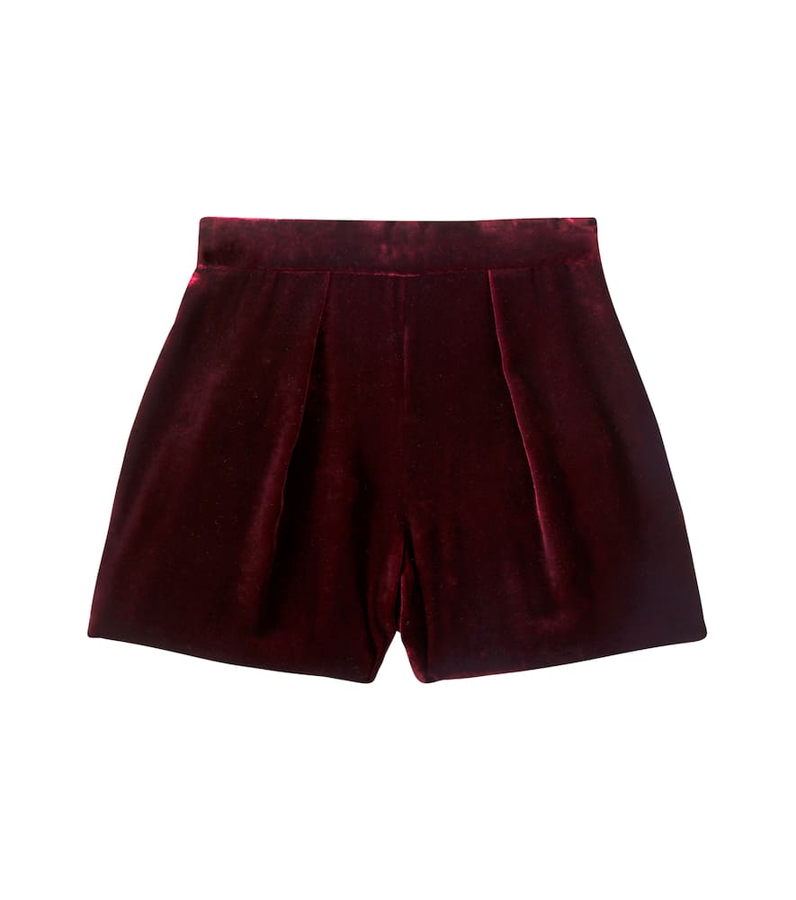 Flash velvet shorts