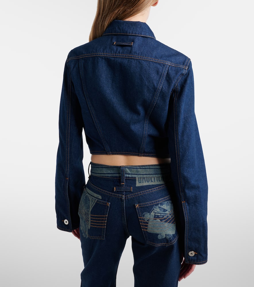 Cropped denim jacket