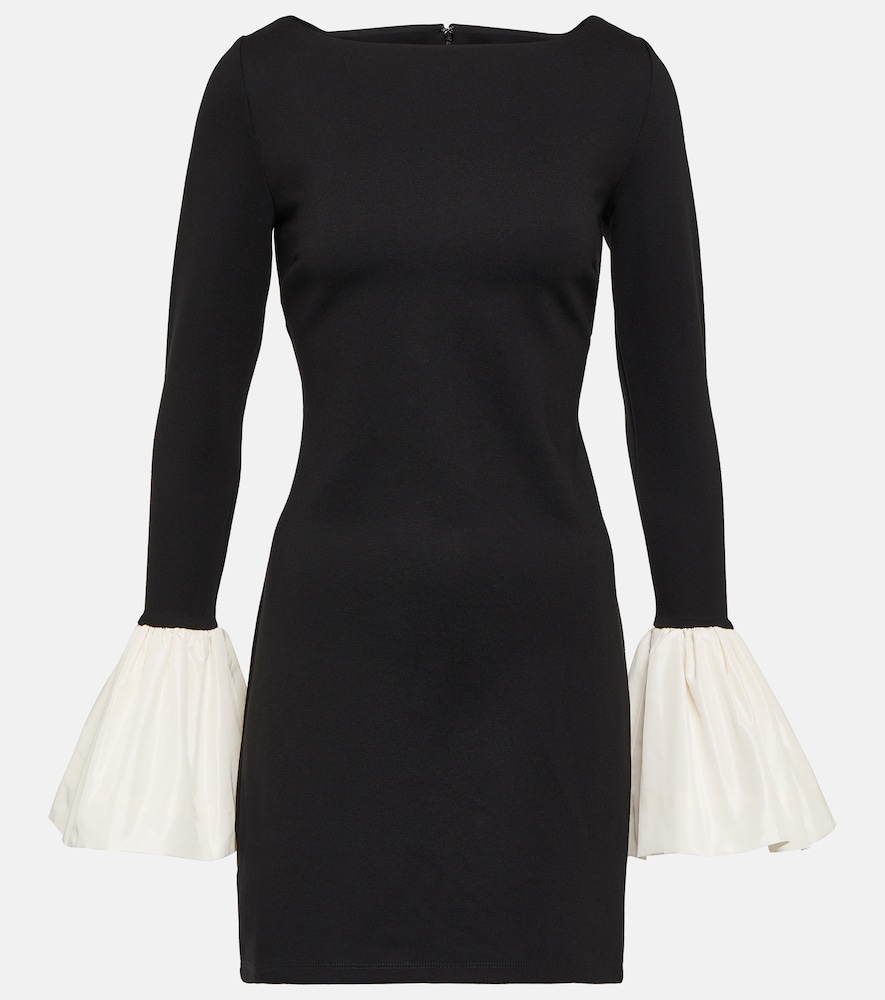Hawthorne taffeta-trimmed minidress