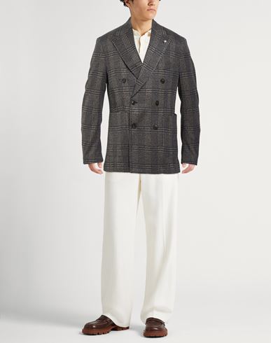 Man Blazer Taupe Size 42 Viscose, Polyester, Cotton, Elastane